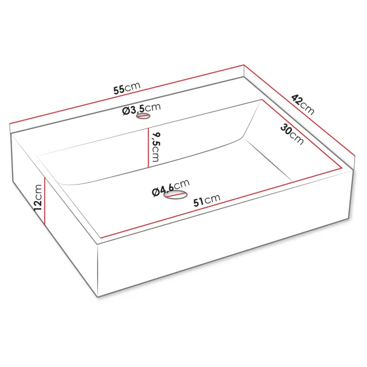 Mobile bagno sospeso 100cm con lavabo, specchio e colonna nero Krom