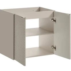 Mobile bagno sospeso 60cm con lavabo 2 ante beige cashmere Neutry