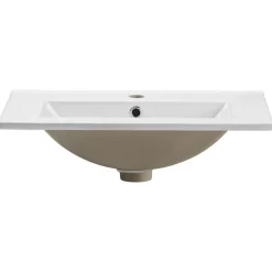 Mobile bagno sospeso 60cm con lavabo 2 ante beige cashmere Neutry
