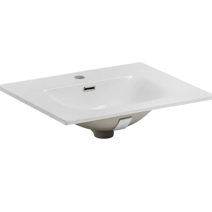 Mobile bagno sospeso 60 cm con lavabo quercia antracite Limpid