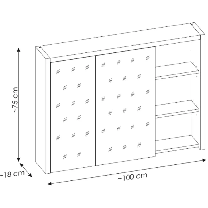 Mobile bagno sospeso 100cm con lavabo, mobile specchio e colonna rovere antracite Veny