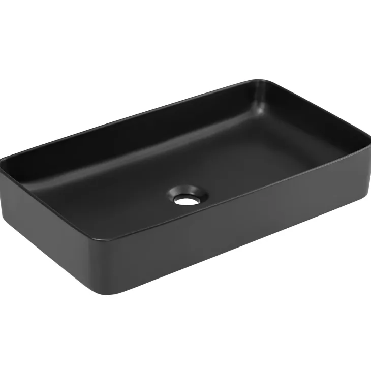 Mobile bagno sospeso 100cm con lavabo, mobile specchio e colonna rovere antracite Veny