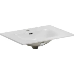 Mobile bagno sospeso 80cm con lavabo e colonna noce Walnuts