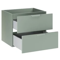 Mobile bagno sospeso 60cm con lavabo 2 cassetti verde salvia Speranza
