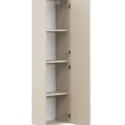 Mobile bagno sospeso fresato 60cm con colonna beige Sand