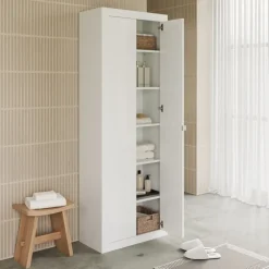 Mobile bagno 70x195h cm 2 ante bianco lucido Turny