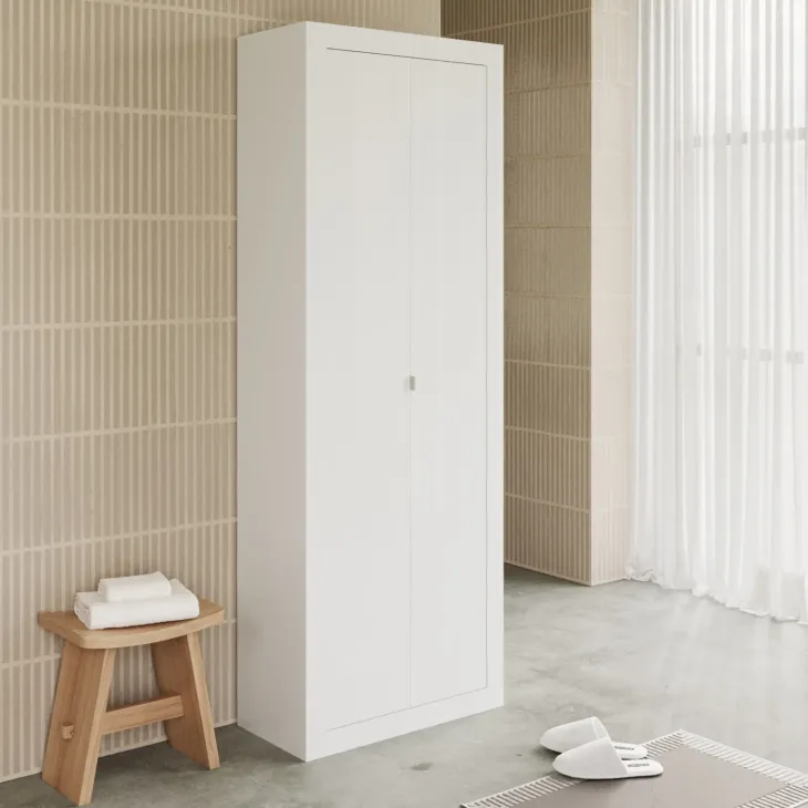 Mobile bagno 70x195h cm 2 ante bianco lucido Turny