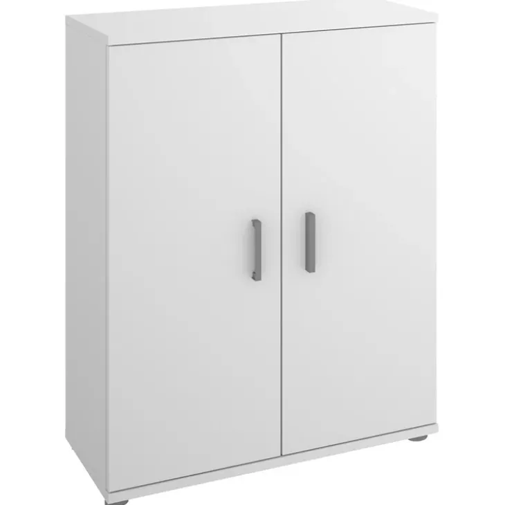 Mobile bagno 61x80h cm con 2 ante multiuso legno bianco Ander