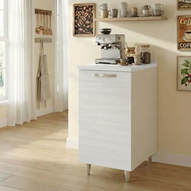 Mobile base cucina 40x86h cm 1 anta bianco frassinato Talise
