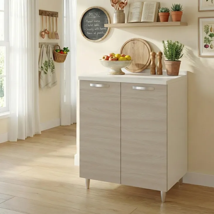 Mobile base cucina 80x86h cm 2 ante rovere olmo Talise