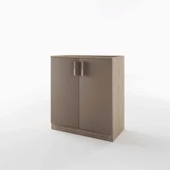 Mobile contenitore multiuso 80x91h cm 2 ante rovere scuro marrone Ginger
