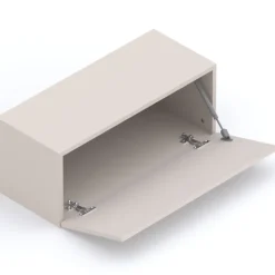 Mobile ingresso consolle 98x196h cm pannello cannettato rovere chiaro beige cashmere Sunset Decor 1002