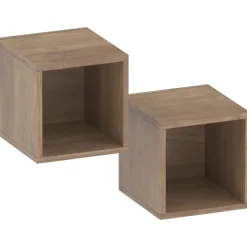 Mobile ingresso consolle 98x196h cm pannello cannettato rovere scuro marrone bronzo Sunset Decor 1002