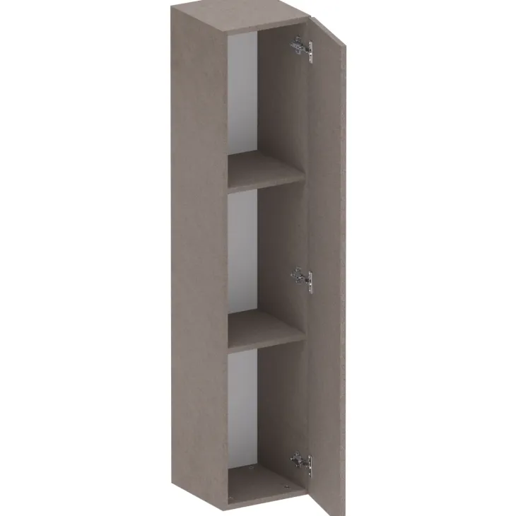 Mobile ingresso consolle 98x196h cm pannello cannettato rovere scuro marrone bronzo Sunset Decor 1002