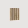 Mobile ingresso sospeso consolle 207x240h cm pannello cannettato ossido rovere chiaro Sunset Decor 1006