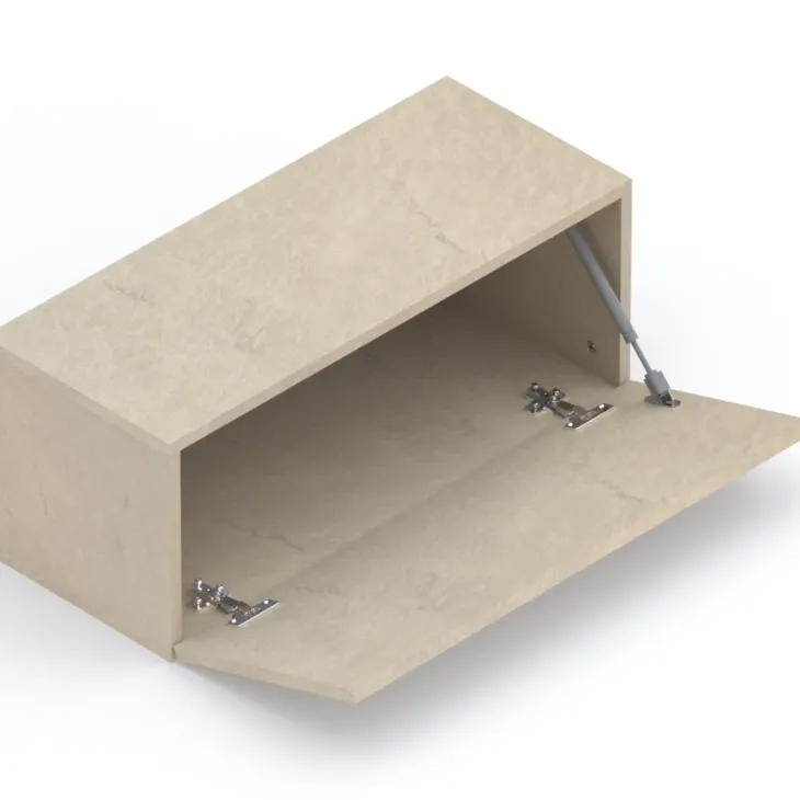 Mobile ingresso sospeso consolle 125x240h cm pannello cannettato tortora rovere chiaro Sunset Decor 1007