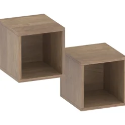 Mobile ingresso sospeso 97x56h cm tortora rovere scuro Sunset 1001