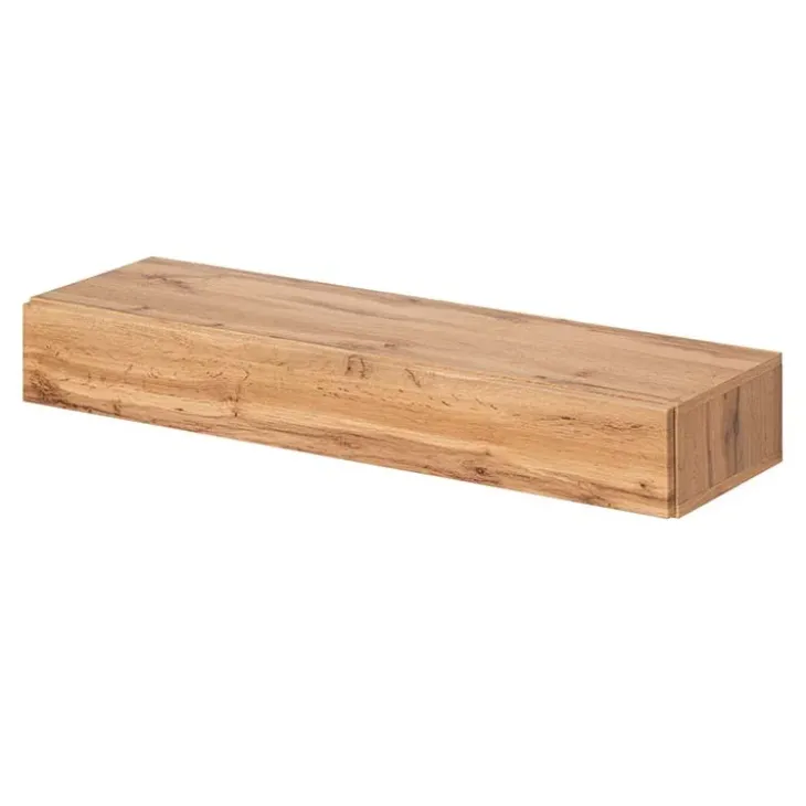 Mobile ingresso sospeso 100x165h cm rovere opaco bianco Dante 3 Gihome®