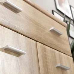 Mobile ingresso 210x203h cm con specchio e appendiabiti rovere sonoma California 4 Gihome®