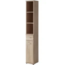 Mobile ingresso 210x203h cm con specchio e appendiabiti rovere sonoma California 4 Gihome®