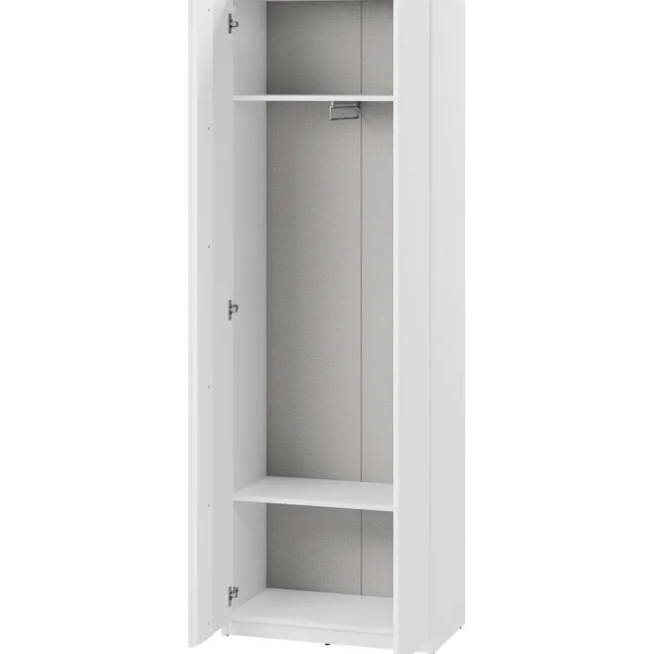Mobile ingresso 300x200h cm con specchio appendiabiti armadio bianco Accent