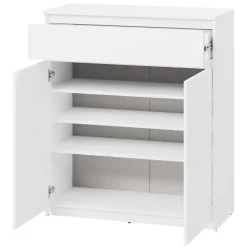 Mobile ingresso 300x200h cm con specchio appendiabiti armadio bianco Accent