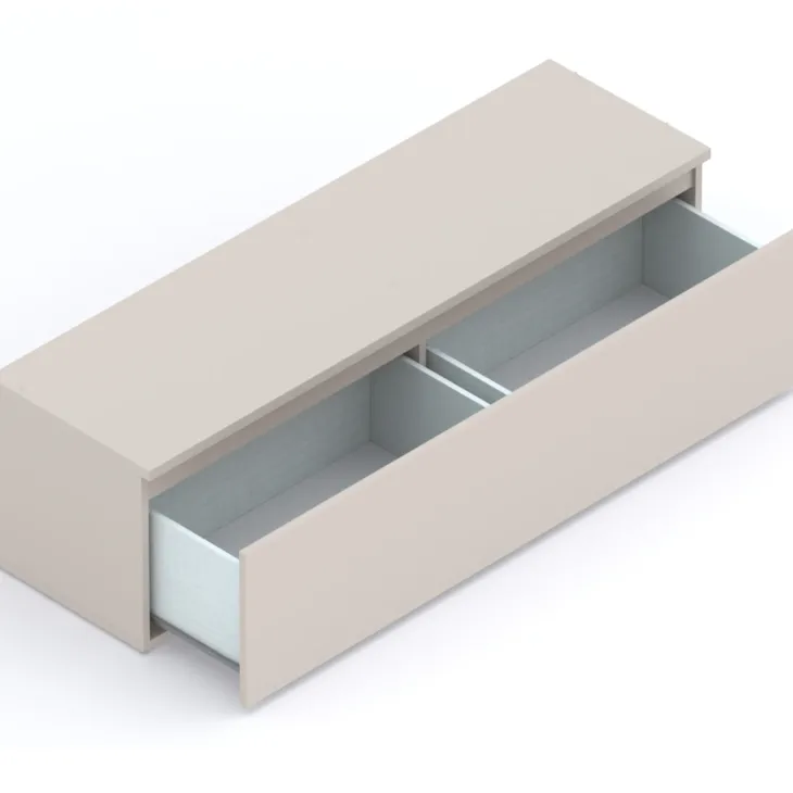 Mobile ingresso 222x220h cm pannello cannettato beige cashmere rovere scuro Sunset Decor 1014