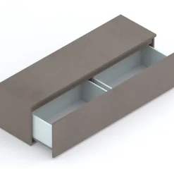 Mobile ingresso 193x220h cm pannello cannettato marrone bronzo rovere chiaro Sunset Decor 1015