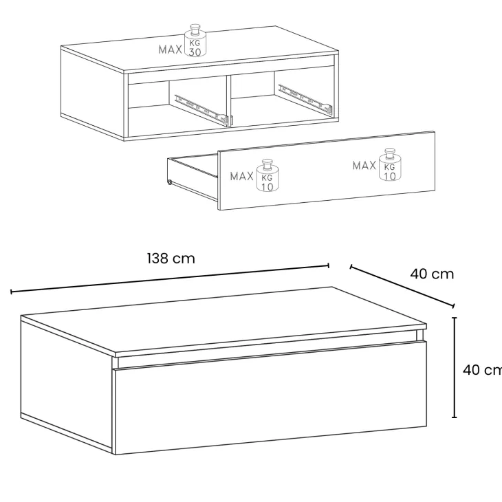Mobile ingresso 222x220h cm pannello cannettato tortora rovere chiaro Sunset Decor 1016
