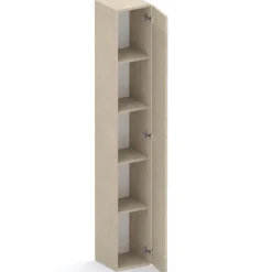 Mobile ingresso 222x220h cm pannello cannettato tortora rovere chiaro Sunset Decor 1016