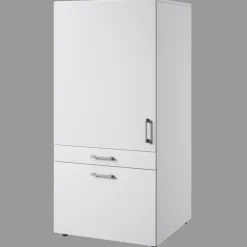 Mobile lavanderia 67x145h cm 1 anta 2 cassetti bianco Ordinary