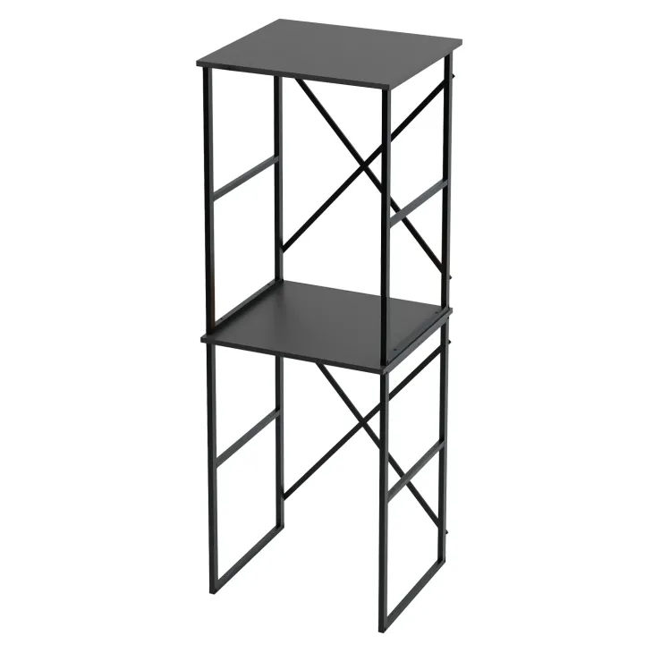 Mobile lavatrice e asciugatrice 66x189h cm industrial metallo antracite Loft