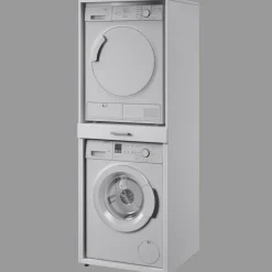 Mobile lavatrice e asciugatrice 69x189h cm bianco Ordinary