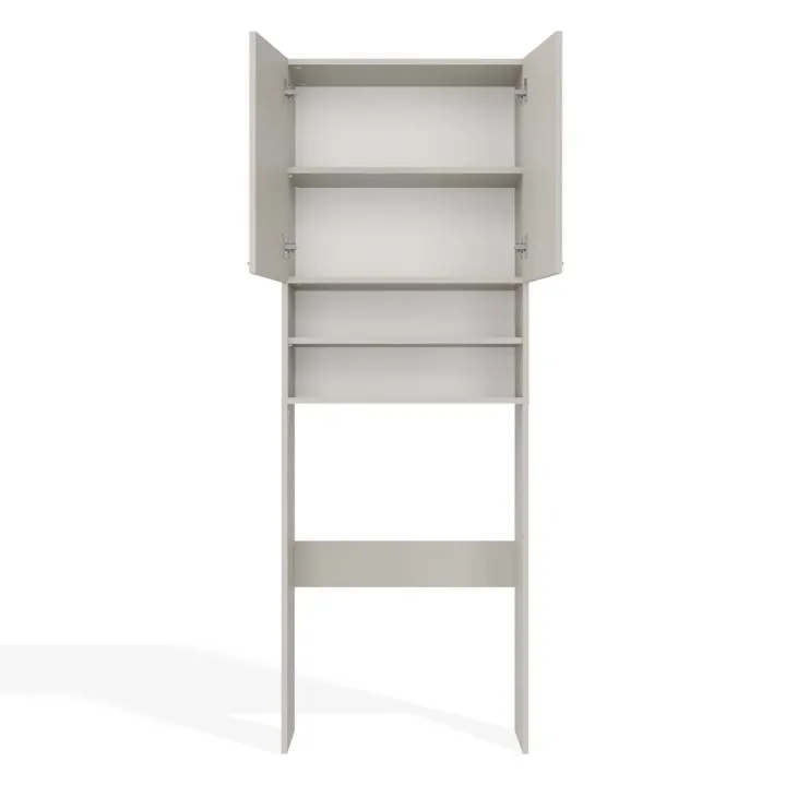 Mobile lavatrice 64x180h cm 2 ante e doppio vano a giorno beige cashmere Motty
