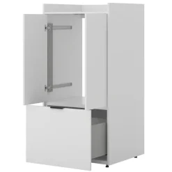 Mobile lavatrice 77x153h cm con cassettone e 2 ante bianco Lavia