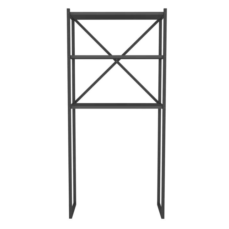 Mobile lavatrice 66x160h cm industrial metallo antracite Loft