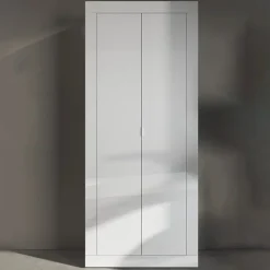 Mobile multiuso ingresso appendiabiti 78x187h cm moderno bianco lucido Eternity