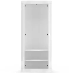 Mobile multiuso ingresso appendiabiti 78x187h cm moderno bianco lucido Eternity