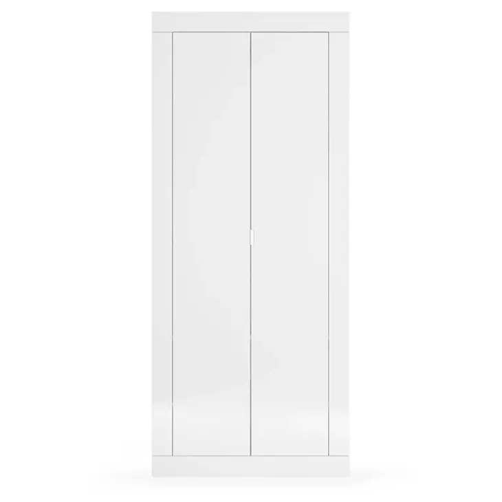 Mobile multiuso ingresso appendiabiti 78x187h cm moderno bianco lucido Eternity