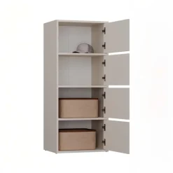 Mobile multiuso ingresso 50x119h cm scarpiera 4 ante cashmere Tyler