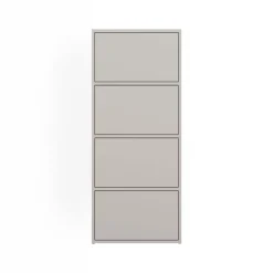 Mobile multiuso ingresso 50x119h cm scarpiera 4 ante cashmere Tyler