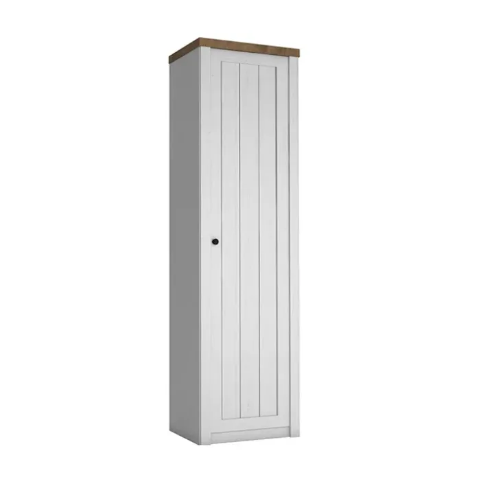 Mobile multiuso 50x198h cm 1 anta bianco frassinato rovere Provenza