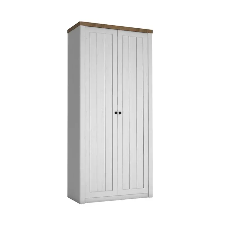 Mobile multiuso 90x198h cm 2 ante bianco frassinato rovere Provenza