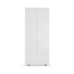 Mobile multiuso 78x183h cm 2 ante bianco lucido Obsession