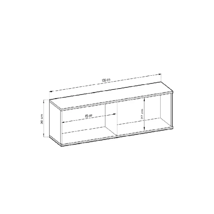 Mobile porta TV sospeso 135x30h cm 2 ante moderno effetto marmo nero oro Linus