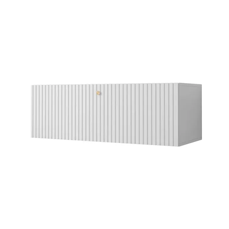Mobile porta TV sospeso 100x34h cm 1 anta bianco Kiruna