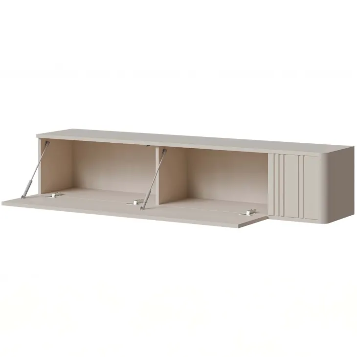 Mobile porta TV sospeso 300x30h cm beige cashmere Bellagio 5