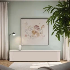 Mobile porta TV 180x37h cm 1 anta a ribalta beige cashmere Lucrezia