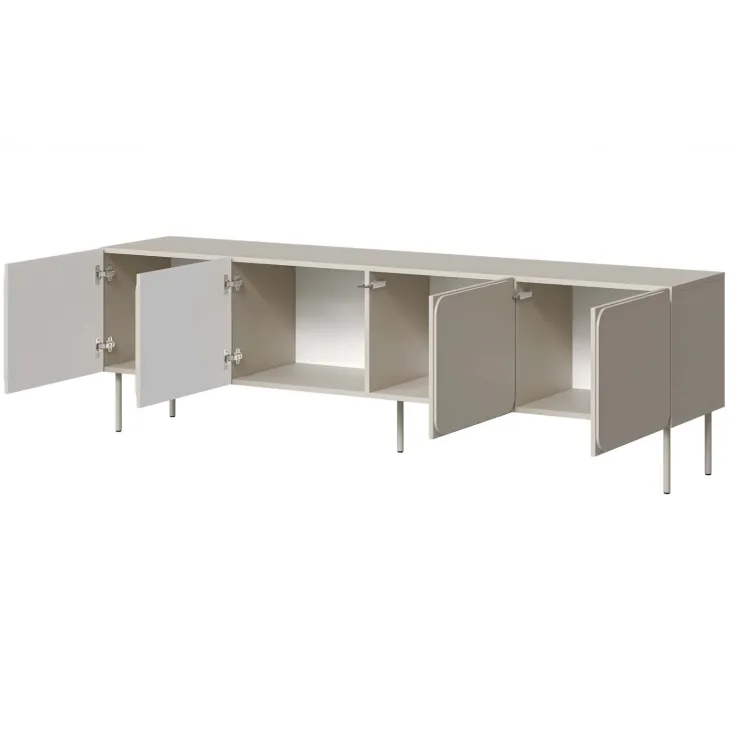Mobile porta tv 200x61h cm 4 ante beige cashmere Maya
