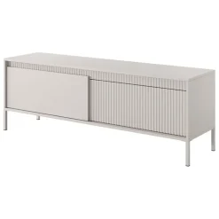 Mobile porta TV 154x54h cm 2 ante beige cannettato Ciar